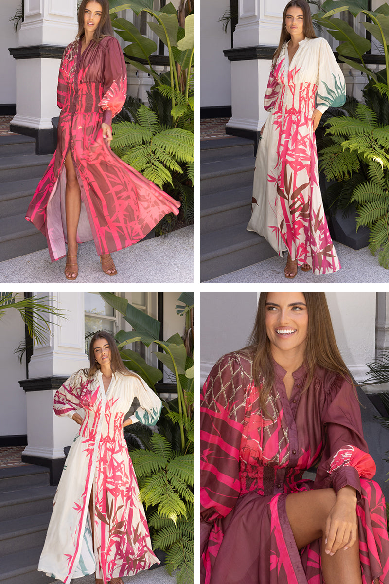 SHIRRING DRESS