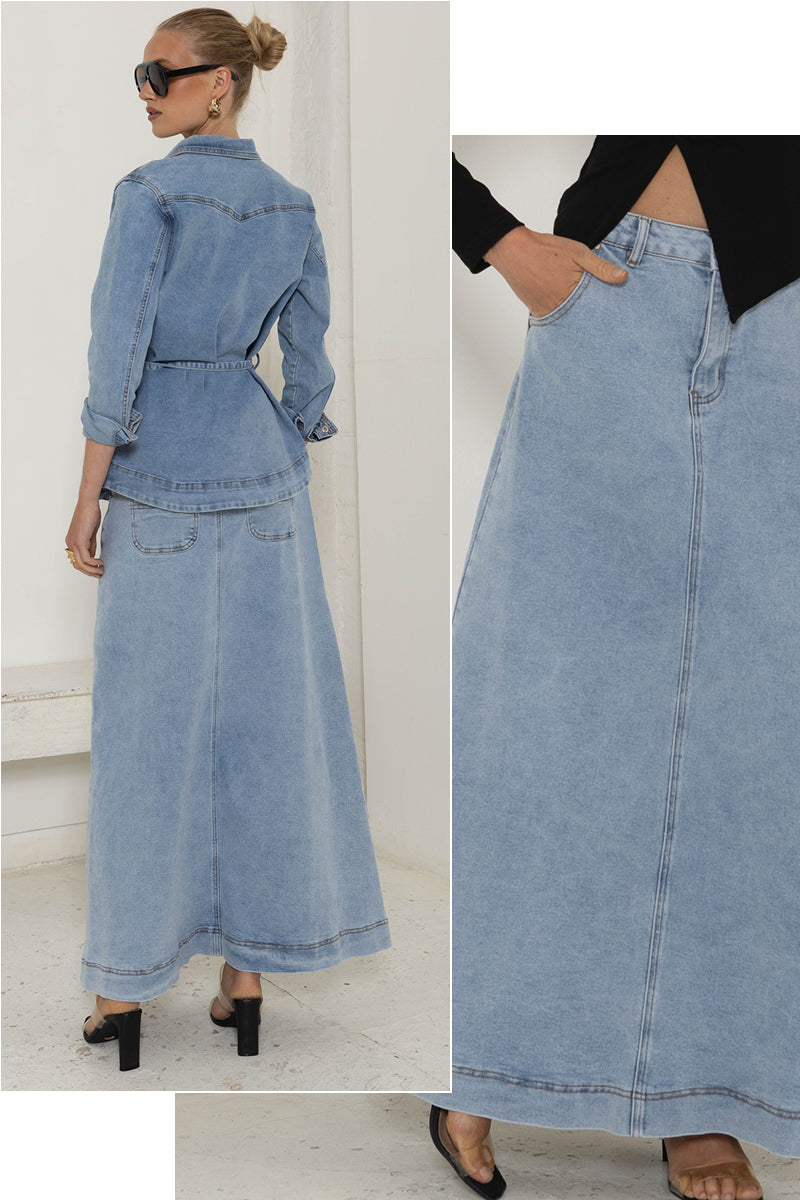 AIRFORCE BLUE SKIRT