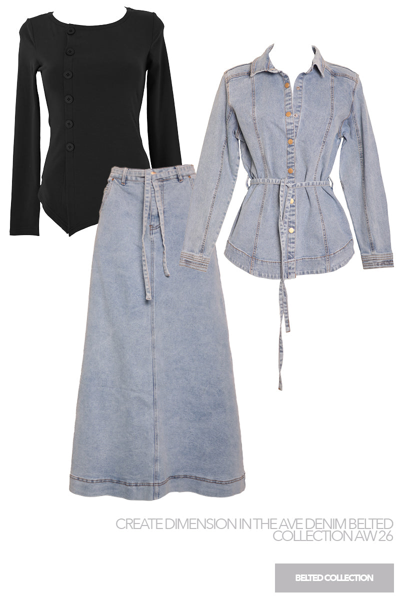 AIRFORCE BLUE SKIRT