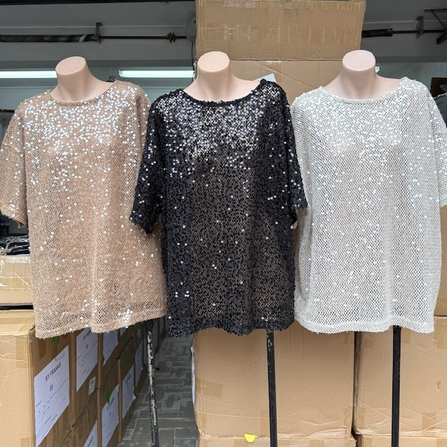 FRANKIE SEQUIN TOP