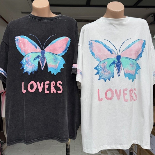 BLACK LOVERS BUTTERFLY TEE