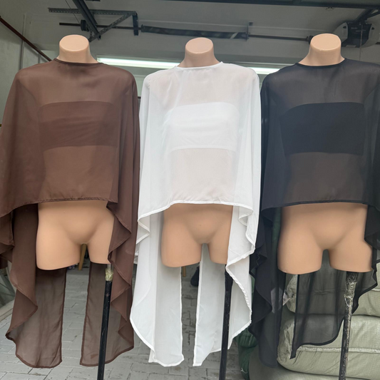BROWN CAPE PONCHO