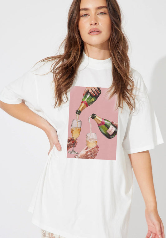 POUR THE CHAMPAGNE TEE