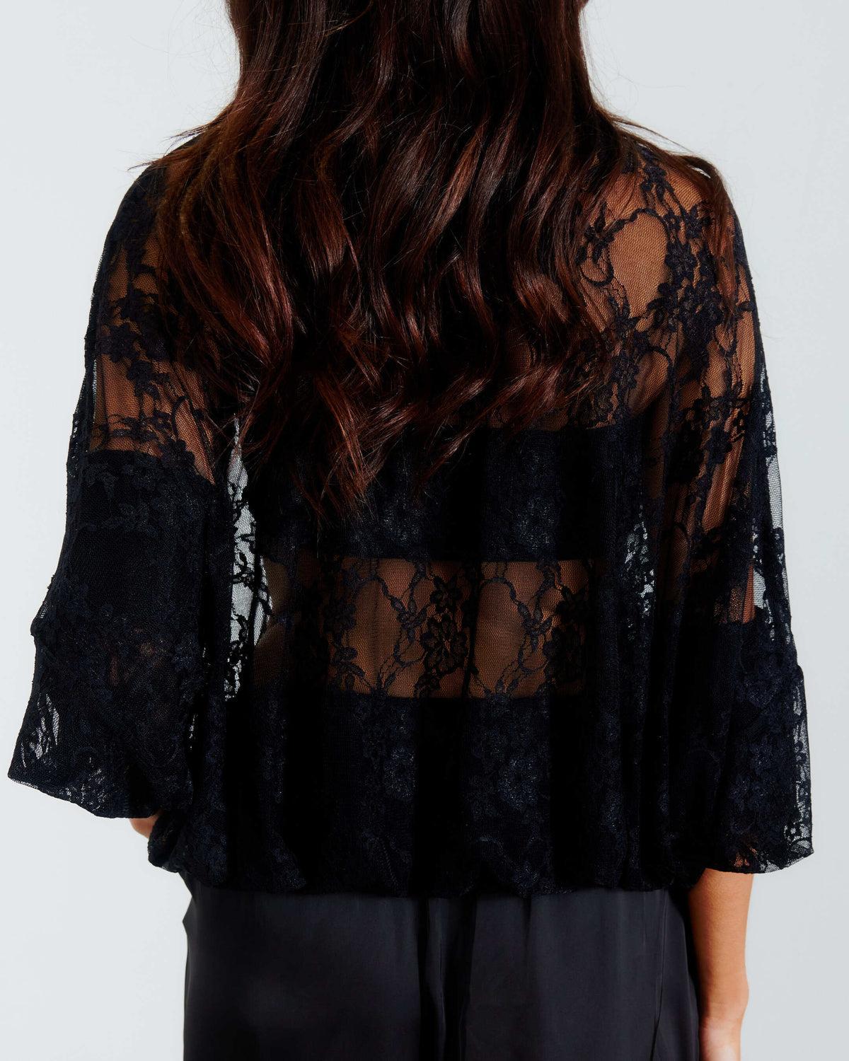REV LACE TOP 2 WAY BLACK