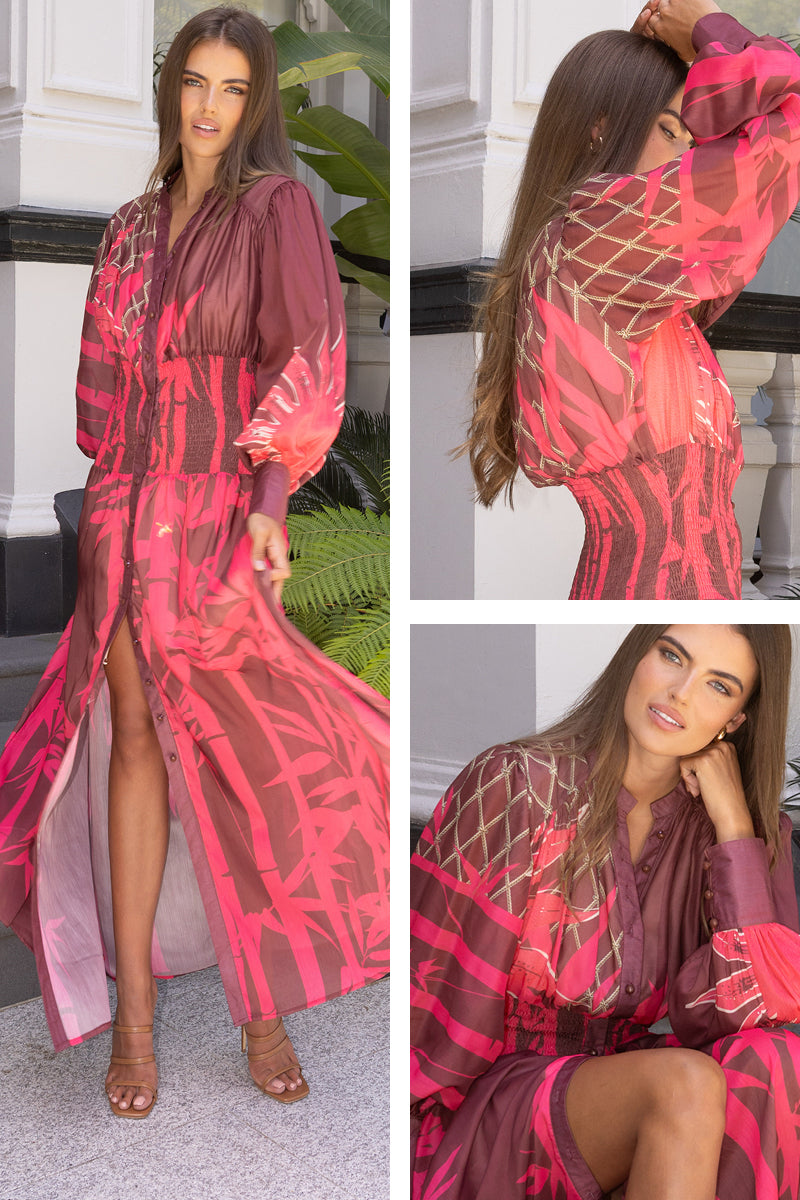 SHIRRING DRESS