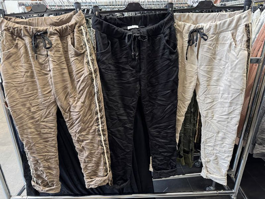 ANIMAL SIDE RIBBON PANT