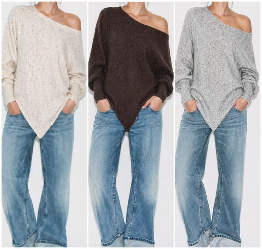POP SHOULDER KNIT