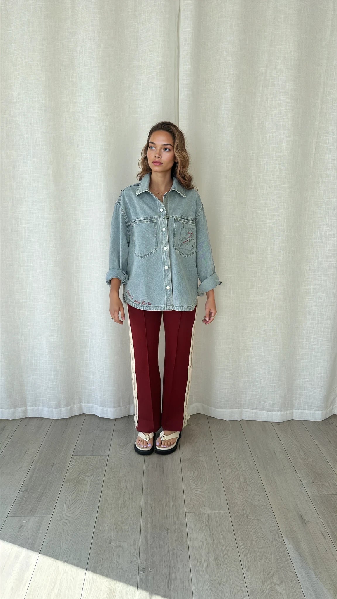 LUCKY TIGER DENIM SHACKET