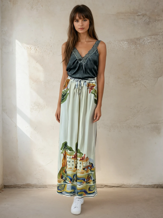 PORTOFINO SILK BLEND PANT