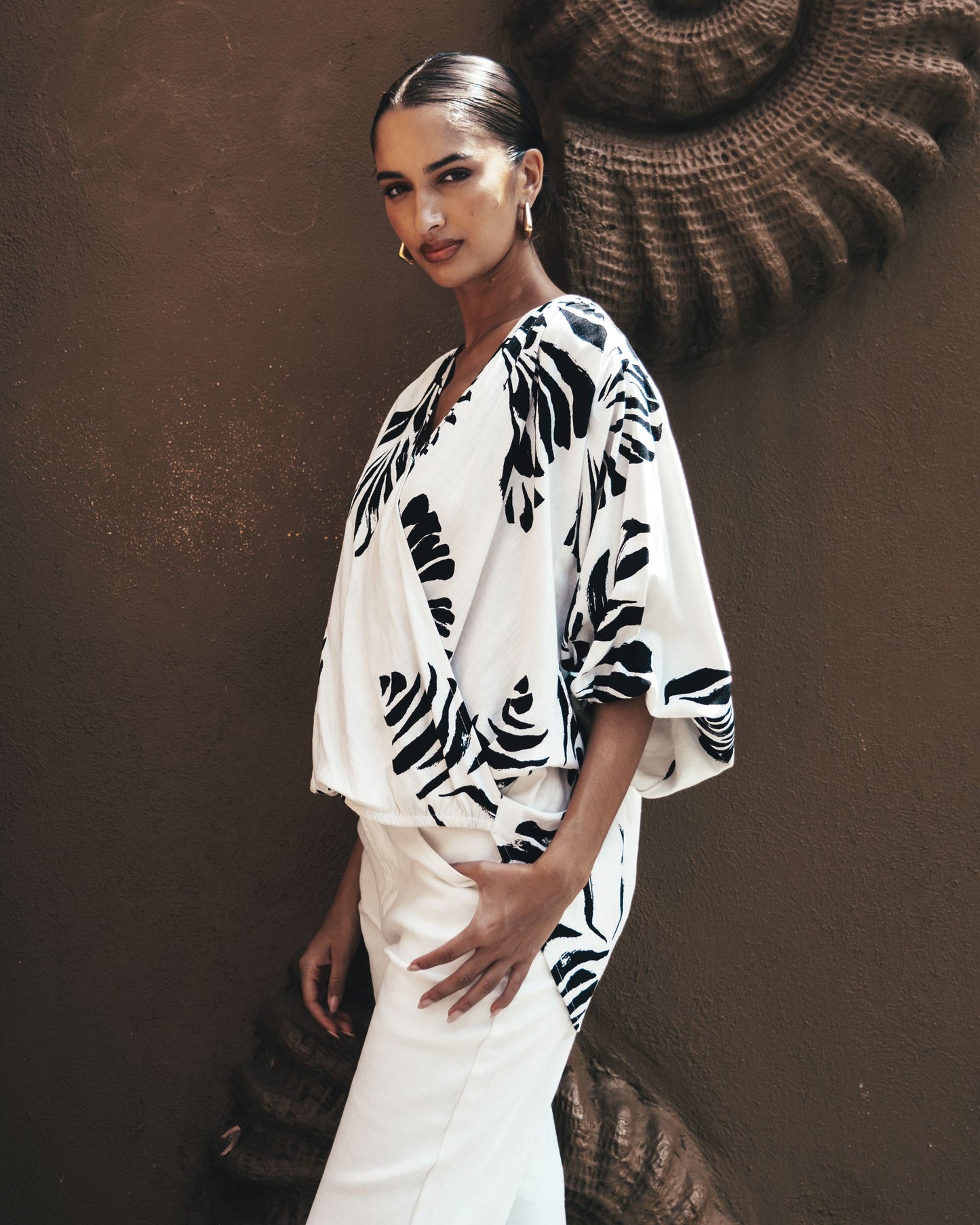 MIRAE CROSS OVER BLOUSE