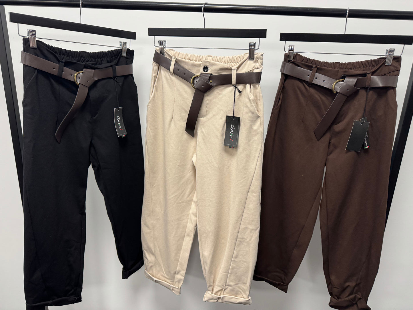 BELT STRETCH TRAVEL PANT