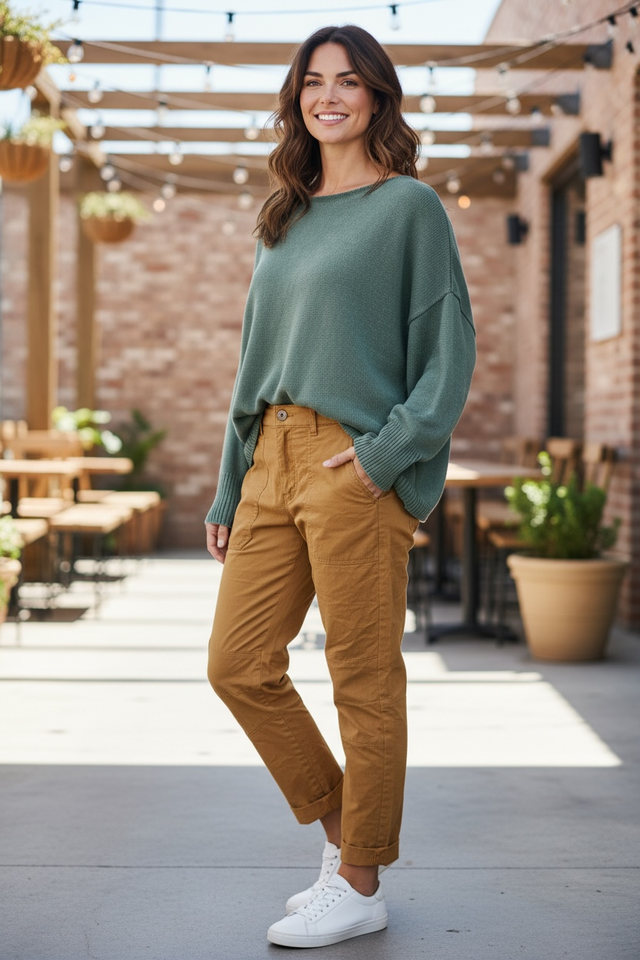 VELLA STONE WASH COTTON KNIT
