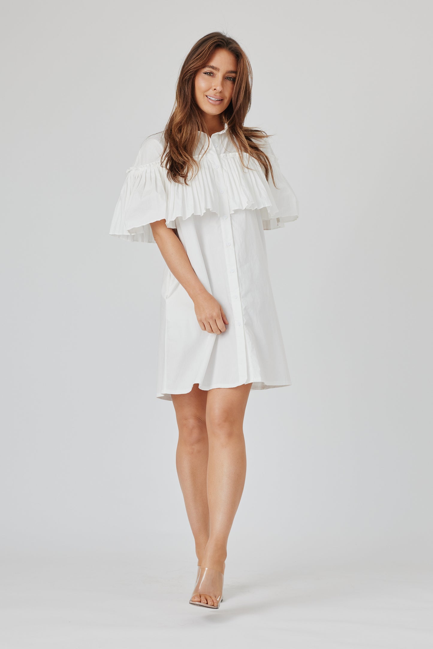 POCKET PLEAT DRESS