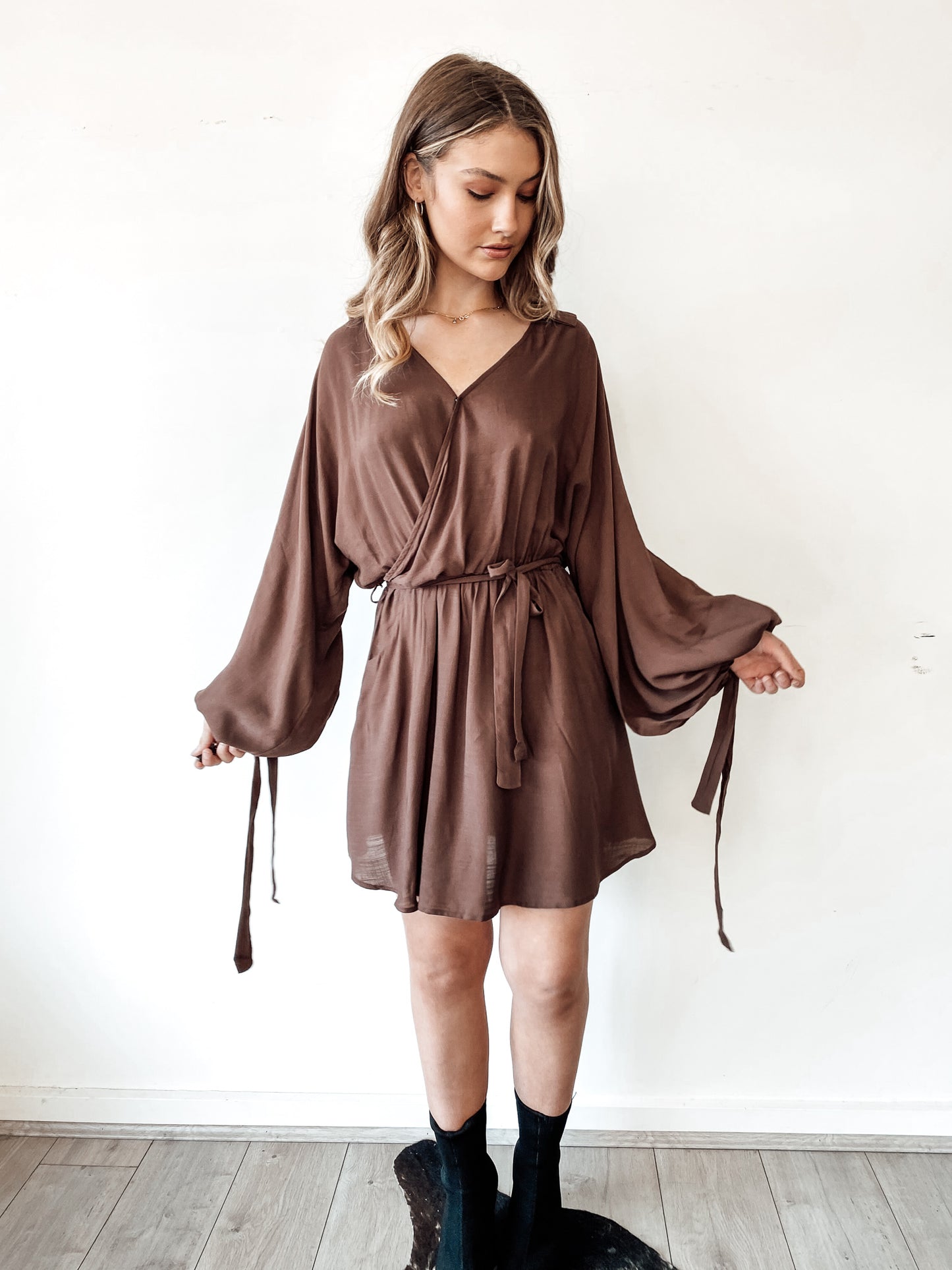 INTI LOUNGE DRESS - CHOCOLATE