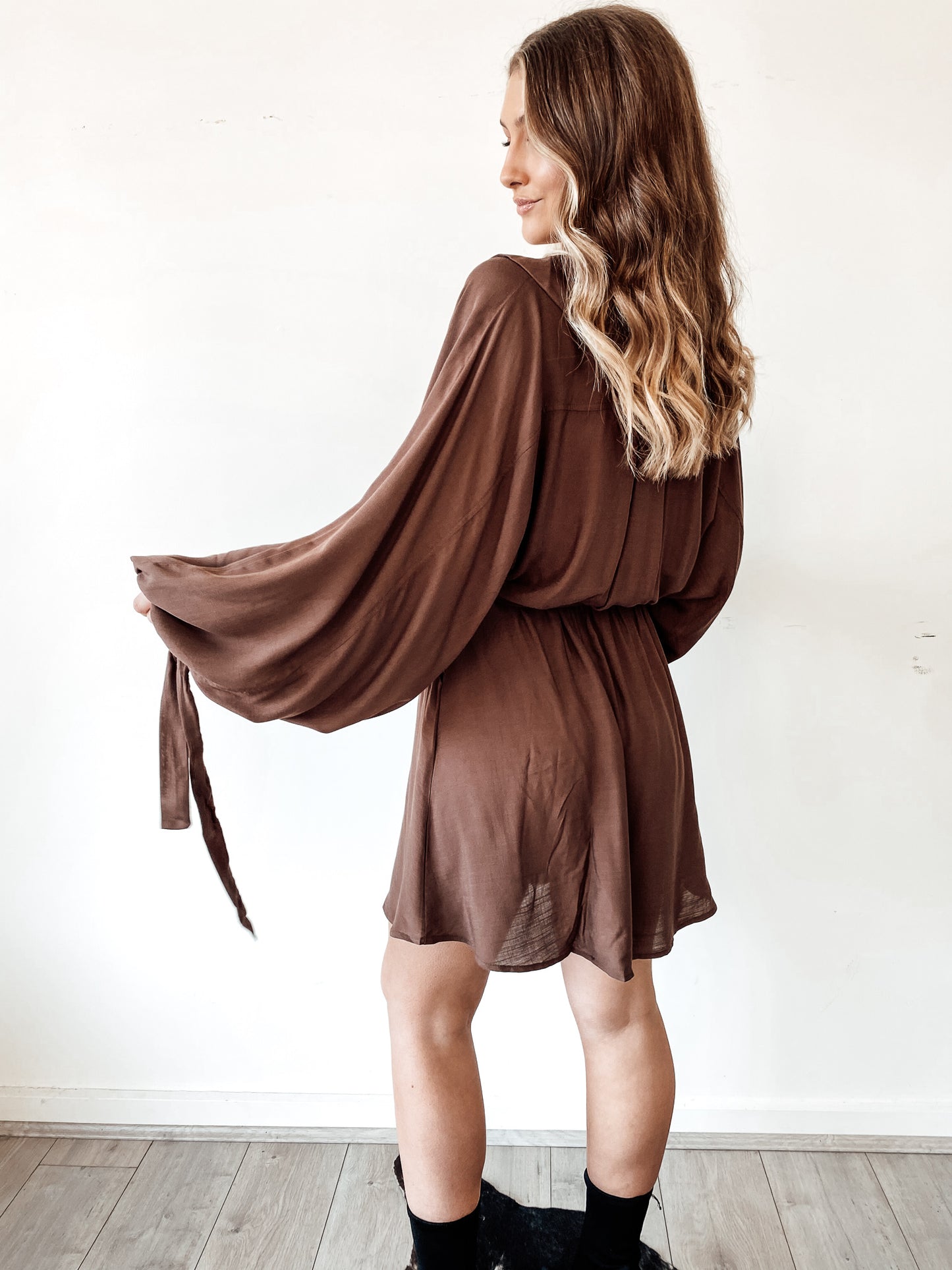 INTI LOUNGE DRESS - CHOCOLATE