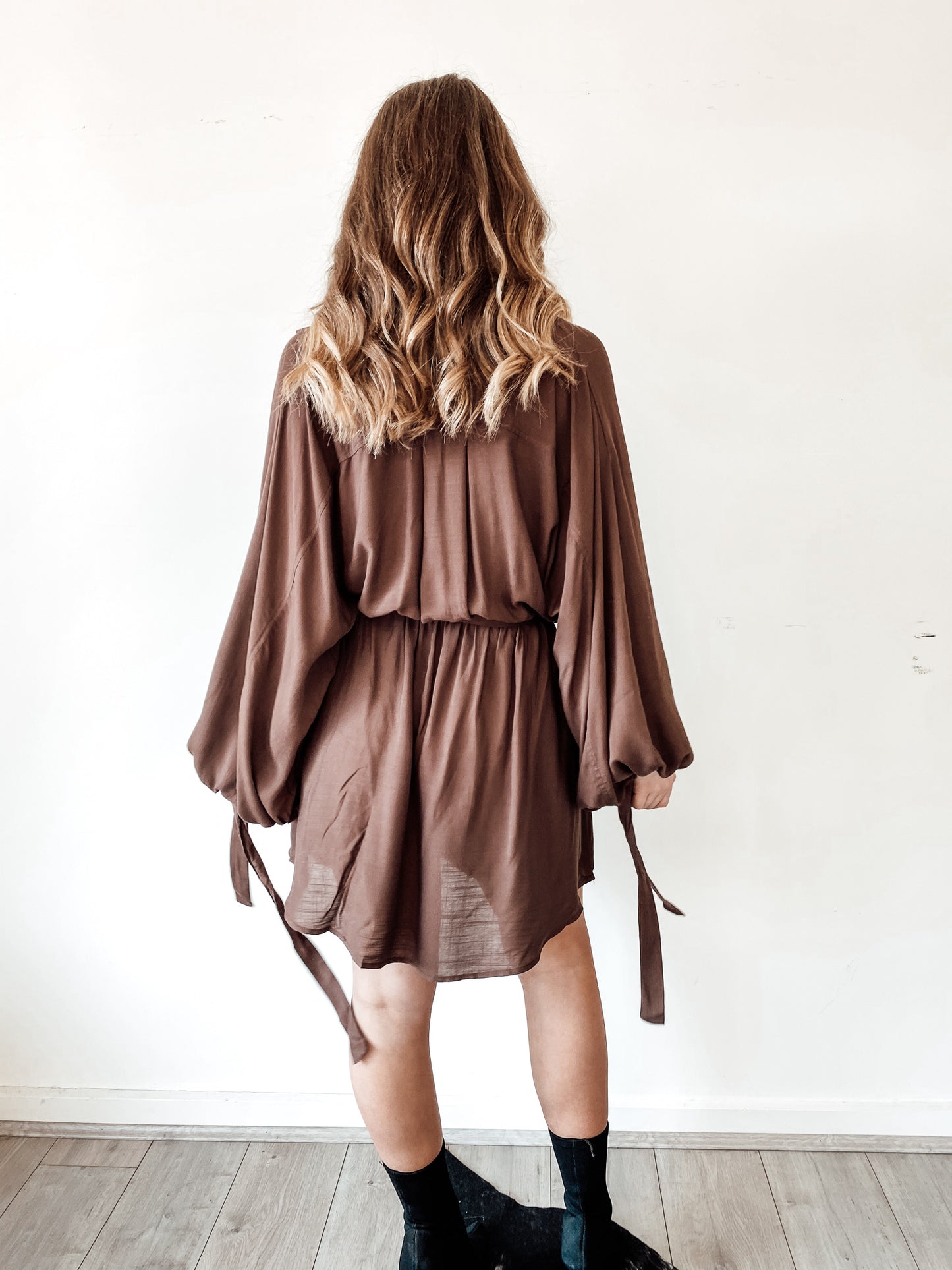 INTI LOUNGE DRESS - CHOCOLATE