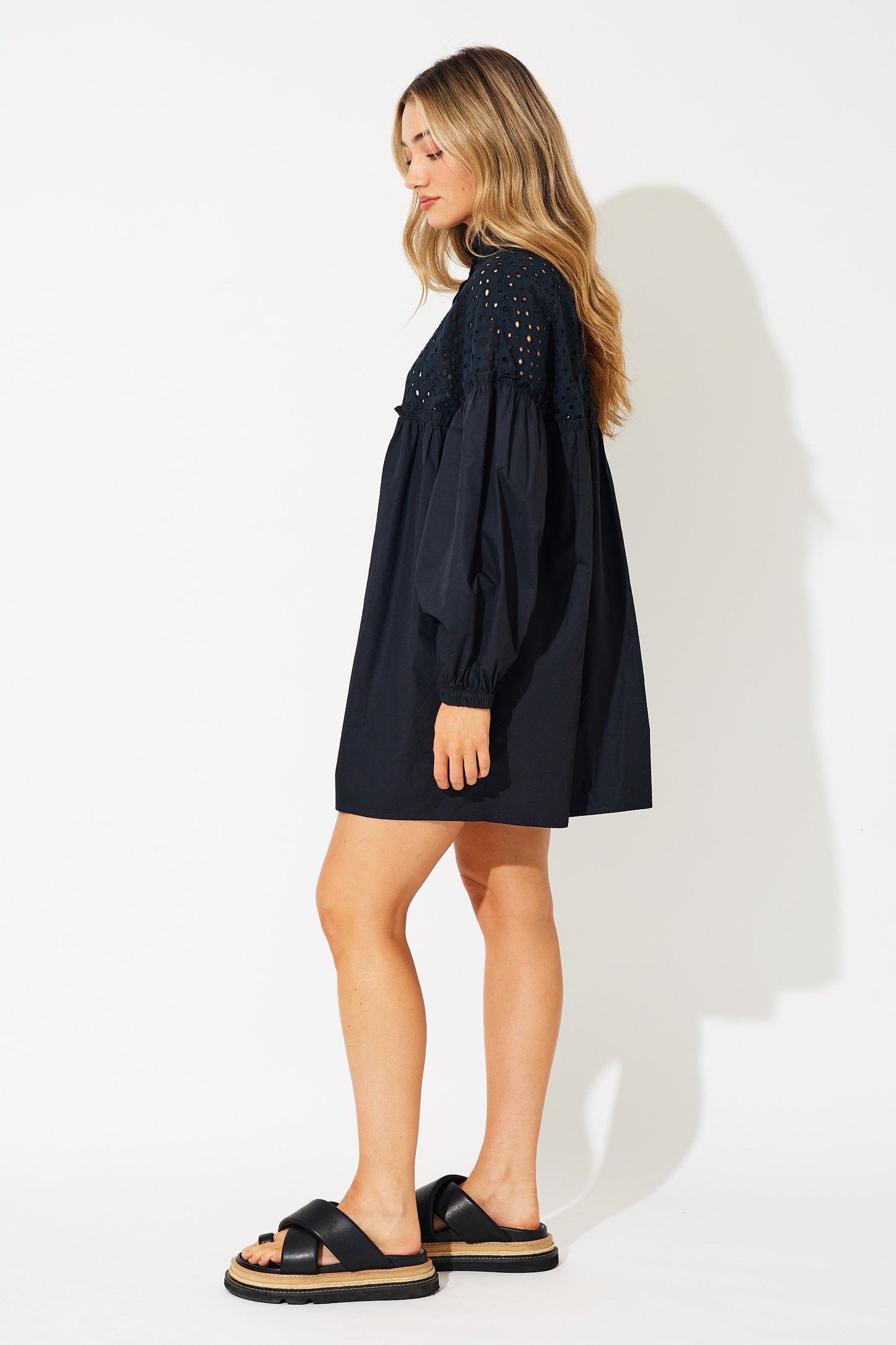 CALIHA SMOCK DRESS