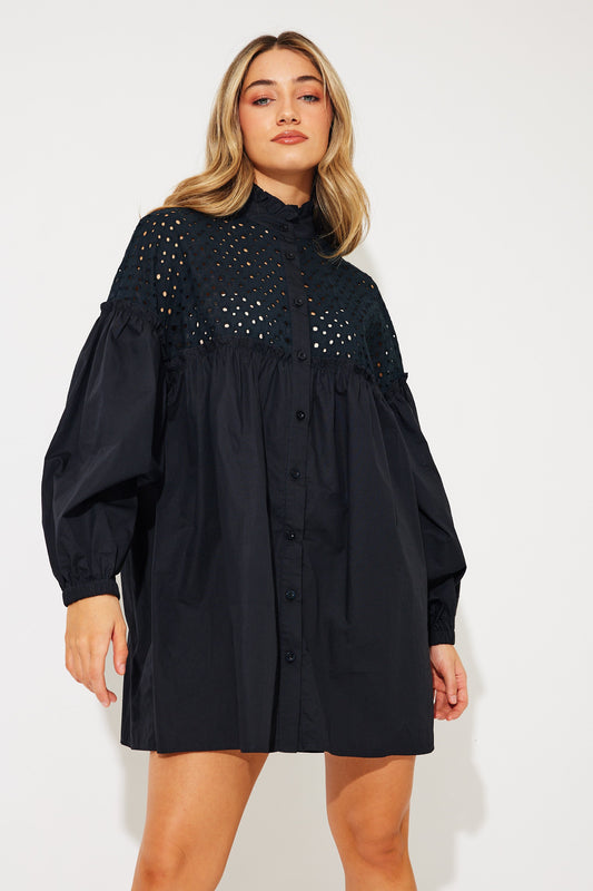 CALIHA SMOCK DRESS