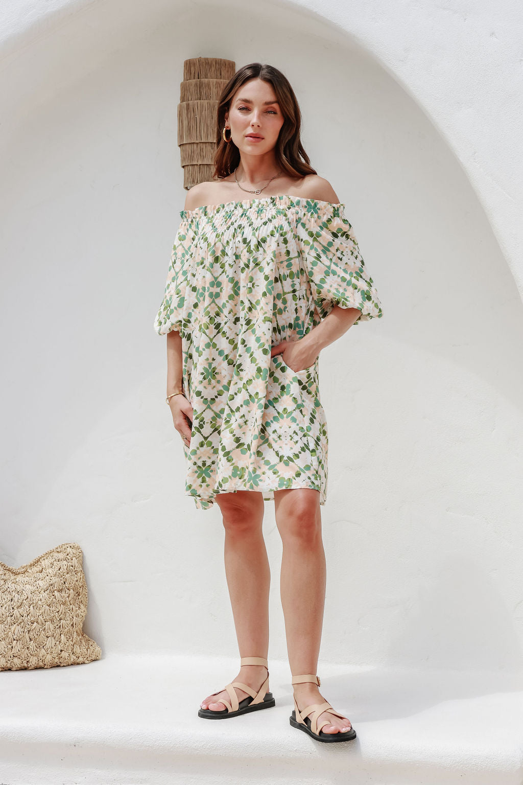 ECHO SMOCK DRESS