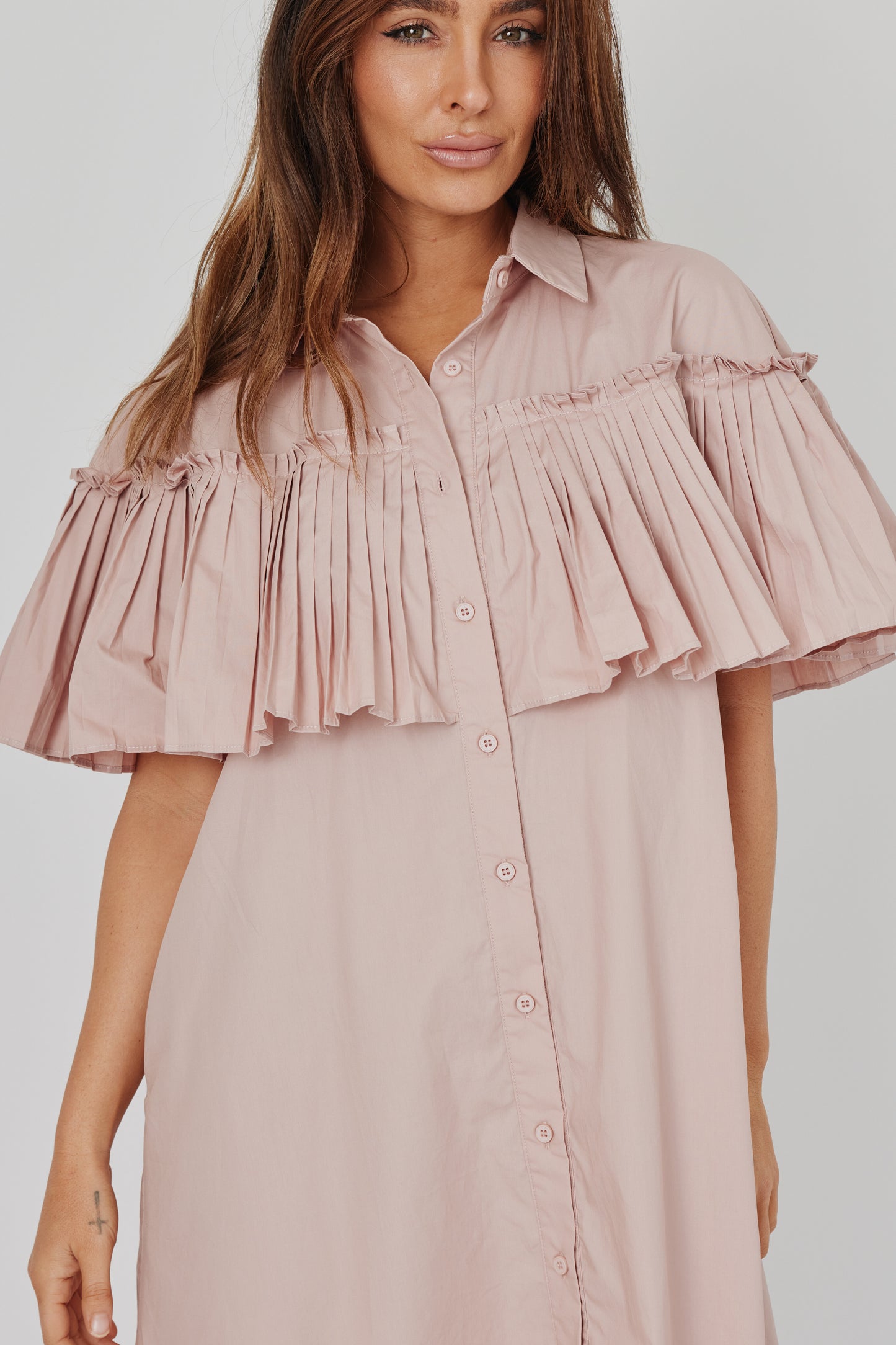 POCKET PLEAT DRESS