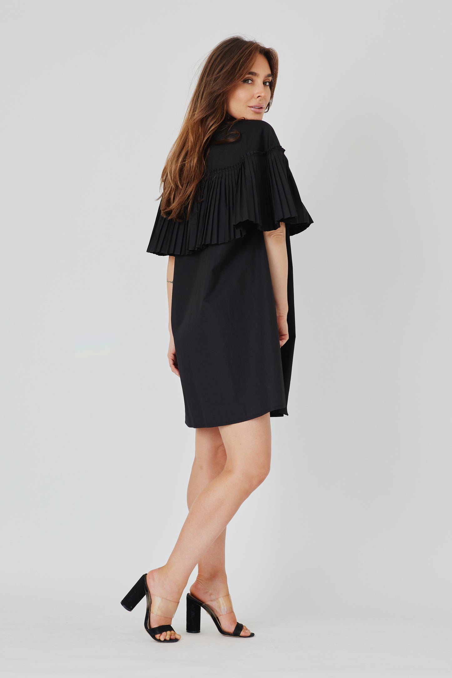 POCKET PLEAT DRESS