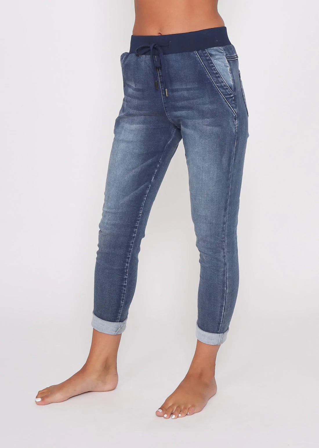 RILEY DENIM JOGGER - DENIM