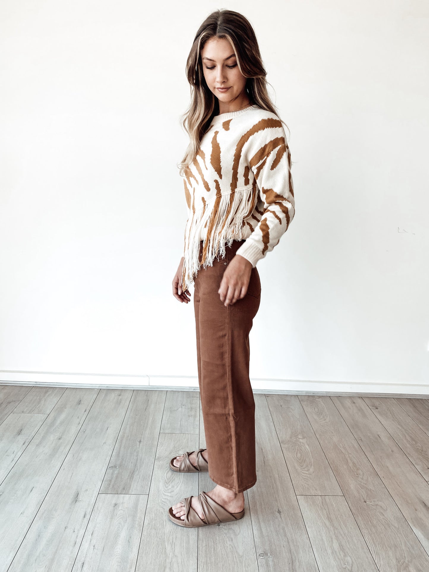 TAN ZEB KNIT