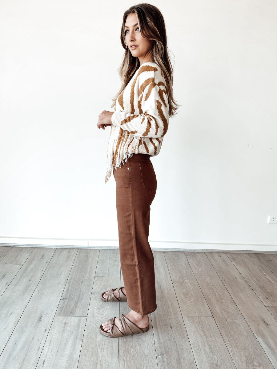 TAN ZEB KNIT